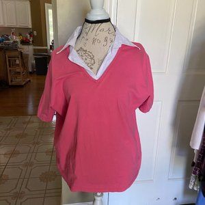 Size 22/24W Venezia Cotton/Spandex Shirt w/ Collar